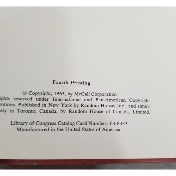 Vintage 1963 McCall's Sewing Book Random House hardcover Pink - Picture 8 of 9